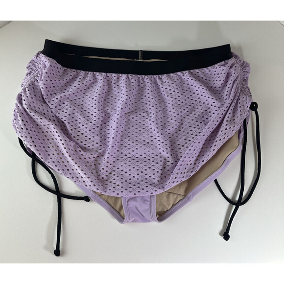 Swim Cacique Lane Bryant 2 Piece Swim Perforated Light Purple Size 14 Wireless - Picture 5 of 9